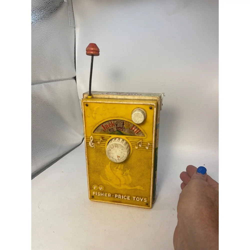 Vintage Fisher Price 1968 Jack and Jill Music Box FP 1960s Toy Game Retro